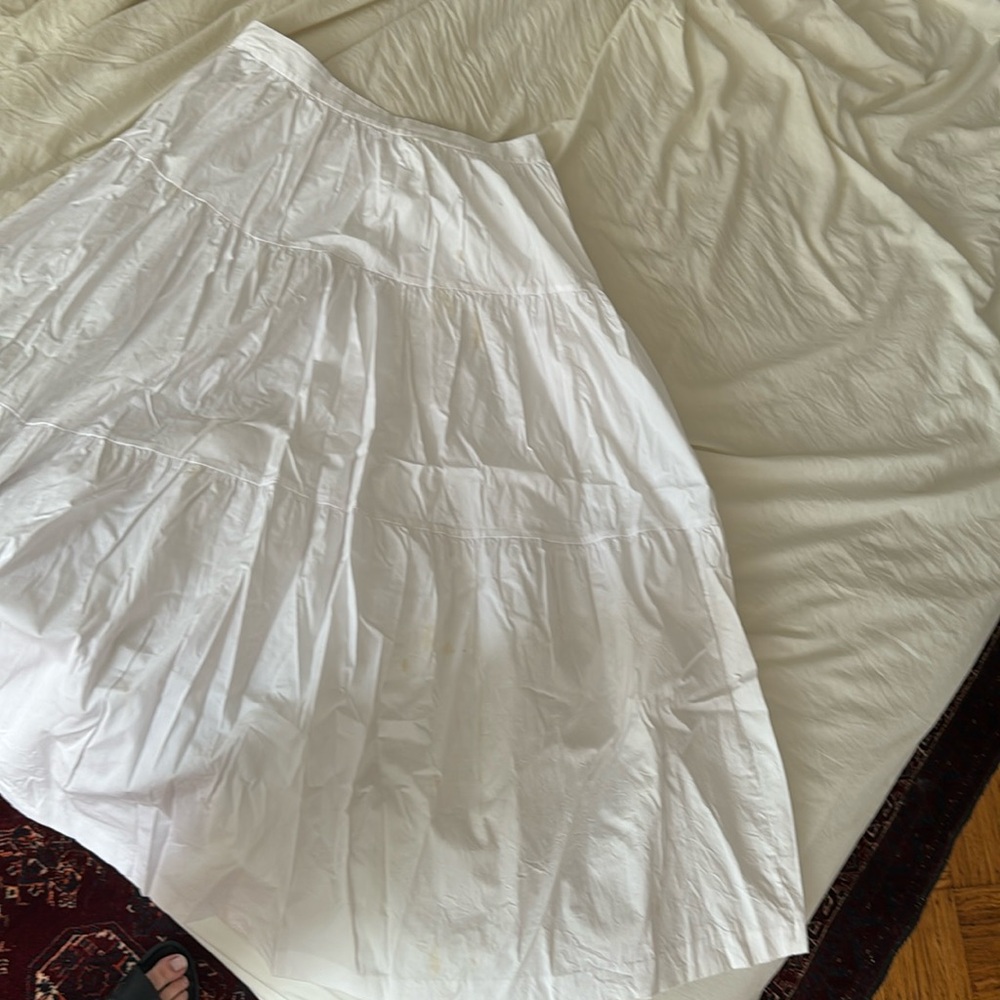 Staud tiered poplin skirt (AS IS)